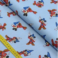 Tecido Estampado para Patchwork - Disney: Mickey Fantasia Composê (0,50X1,40)