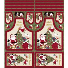 Tecido Estampado para Patchwork - Natal: Avental Cor 01 (0,60x1,40)