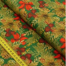 Tecido Estampado para Patchwork - Digital Natal Bico de Papagaio com Coração (0,50x1,40)