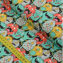 Tecido Estampado para Patchwork - Monstrinhos: Monsters