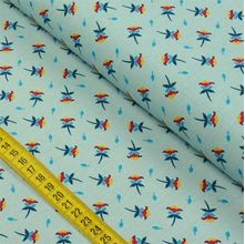 Tecido Estampado para Patchwork - Caleidoscópio: Mini Flores Cristal (0,50x1,40)