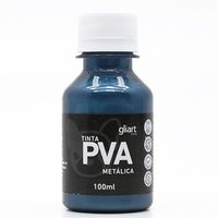 Tinta PVA Metálica 100ml - Gliart Azul marinho