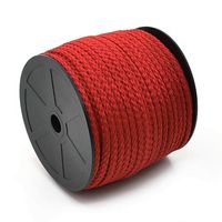 Cordão Trançado de Poliéster com Alma Marwan 6mm - 50 Metros 030 - vermelho