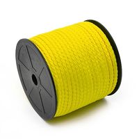 Cordão Trançado de Poliéster com Alma Marwan 6mm - 50 Metros 051 - amarelo canário