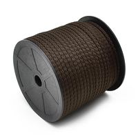 Cordão Trançado de Poliéster com Alma Marwan 6mm - 50 Metros 110 - marrom
