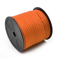 Cordão Trançado de Poliéster com Alma Marwan 6mm - 50 Metros 060 - laranja