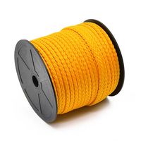 Cordão Trançado de Poliéster com Alma Marwan 6mm - 50 Metros 050 - amarelo ouro