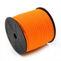 Cordão Trançado de Poliéster com Alma Marwan 6mm - 50 Metros 061 laranja citríco