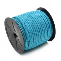 Cordão Trançado de Poliéster com Alma Marwan 6mm - 50 Metros 014 azul turquesa