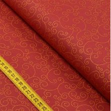 Tecido Estampado para Patchwork - Natal: Swirl Fundo Vermelho (0,50x1,40)