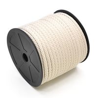Cordão Trançado de Poliéster com Alma Marwan 6mm - 50 Metros 003 creme