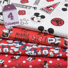 Kit de Tecido Mickey Vintage (30x70) 4 Estampas