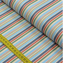 Tecido Estampado para Patchwork - Carrinhos Divertidos: Listrado Divertido (0,50x1,50)