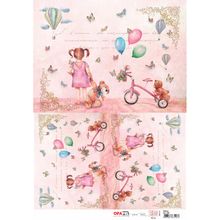 Papel para Decoupage OPAPEL 30x45 - Infantil Menina I