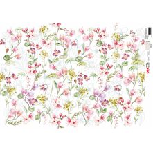 Papel para Decoupage OPAPEL 30x45 - Estampa Flores Micro IV