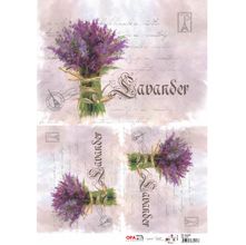 Papel para Decoupage OPAPEL 30x45 - Flor Lavanda