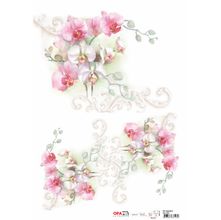 Papel para Decoupage OPAPEL 30x45 - Flor Orquídea II