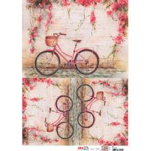 Papel para Decoupage OPAPEL 30x45 -  Bicicleta