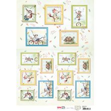 Papel para Decoupage OPAPEL 30x45 - Infantil Zoo I