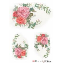 Papel para Decoupage OPAPEL 30x45 - Flor Rosa I