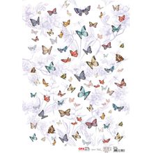 Papel para Decoupage OPAPEL 30x45 - Estampa Borboletas I