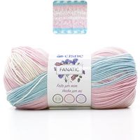 Fio Cisne Fanatic 100g 72403 rosa com azul claro