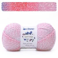 Fio Cisne Sintonia 100g 0042 divertido pink com azul