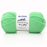 Fio Cisne Divertido 100g  00745 verde menta