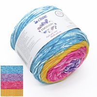 Fio Cisne Emoción 100g 1237 mescla amarelo/rosa/lilás