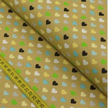 Tecido Estampado para Patchwork - Honey Bee: Multi Hearts (0,50x1,40)