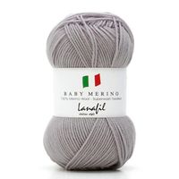 Fio Baby Merino Superwash 50g 2848 cinza claro