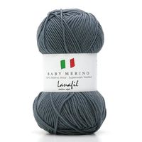 Fio Baby Merino Superwash 50g 2850 cinza médio