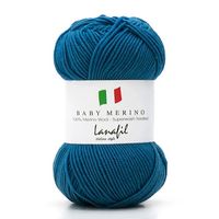 Fio Baby Merino Superwash 50g 2857 azul médio