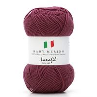 Fio Baby Merino Superwash 50g 2866 rosa antigo médio