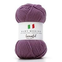 Fio Baby Merino Superwash 50g 2867 rosa antigo escuro