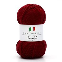 Fio Baby Merino Superwash 50g 2868 cereja