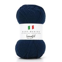 Fio Baby Merino Superwash 50g 2856 azul escuro