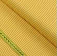 Tecido Estampado Para Patchwork - Mini Zoo: Ondas Amarelo (0,50x1,40)