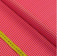 Tecido Estampado Para Patchwork - Mini Zoo: Ondas Tomate (0,50x1,40)