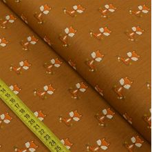 Tecido Estampado Para Patchwork - Outono : Raposinhas Marrom (0,50x1,40)