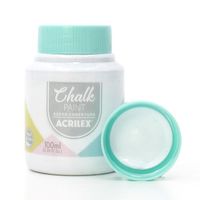 Tinta Chalk Paint Acrilex 100ml 417 branco polar