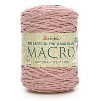 Fio Especial para Macramê Macro - 400g 02 rosa místico