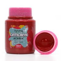 Tinta PVA Cintilante 100ml - Acrilex
 550 - púrpura