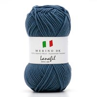 Fio Merino DK Superwash 50g 2918 azul acizentado