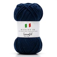 Fio Merino DK Superwash 50g 2919 azul escuro