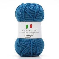 Fio Merino DK Superwash 50g 2920 azul médio