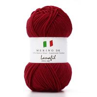 Fio Merino DK Superwash 50g 2940 vermelho