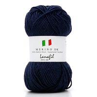 Fio Merino DK Superwash 50g 3170 azul jeans escuro