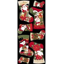 Tecido Estampado para Patchwork - Natal: Botas Natalinas Cor 01 (0,60x1,40)