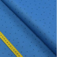 Tecido Estampado para Patchwork - Natal Primitivo: Caracol Azul (0,50x1,40)